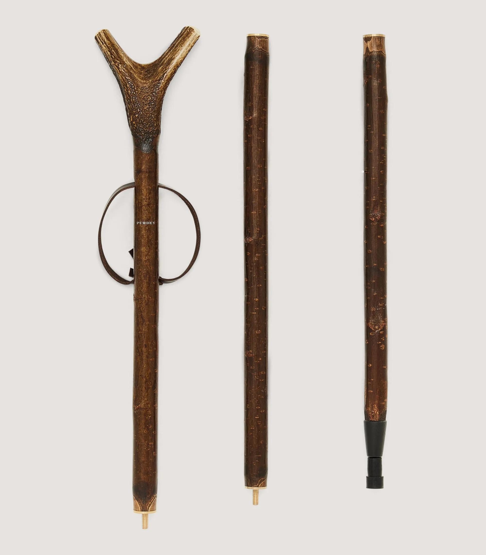 Walking Sticks|Purdey Adjustable Travel Staghorn Thumbstick