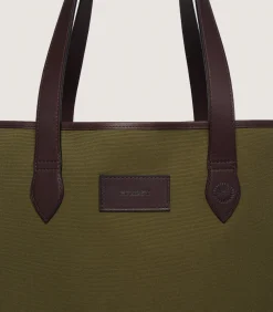Leather Goods|Purdey Canvas Tote in Khaki