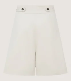 Trousers & Breeks|Purdey Double Pleat Shorts In Ivory