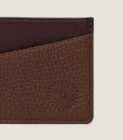 Leather Goods|Purdey Featherburst Card Holder With D Ring In Cognac