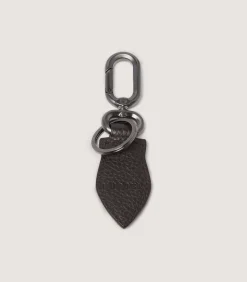Leather Goods|Purdey Featherburst Keyring In Dark Brown