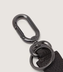 Leather Goods|Purdey Featherburst Keyring In Dark Brown