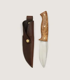 Knives|Purdey Flagstaff Hunter Knife - 4 inch In Burr Oak
