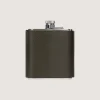 Flask & Drinks Accessories|Purdey Grain Leather Hip Flask In Olive Green