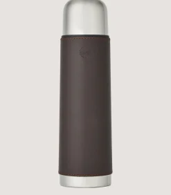 Flask & Drinks Accessories|Purdey Leather Thermos Flask In Brown