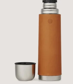 Flask & Drinks Accessories|Purdey Leather Thermos Flask In Tan