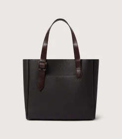 Leather Goods|Purdey Leather Tote Keeper In Dark Brown