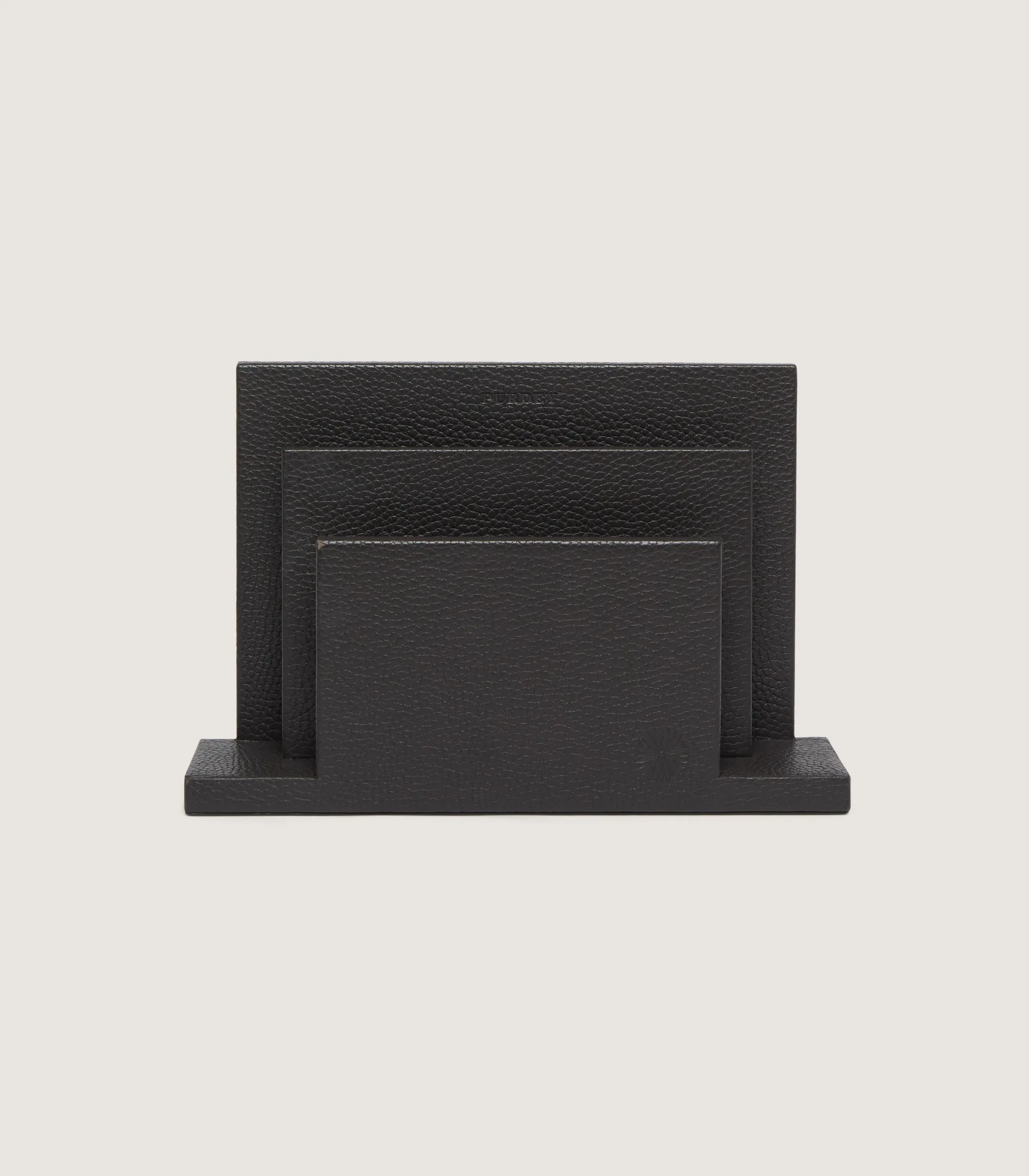 Leather Goods|Purdey Letter Tray in Dark Brown