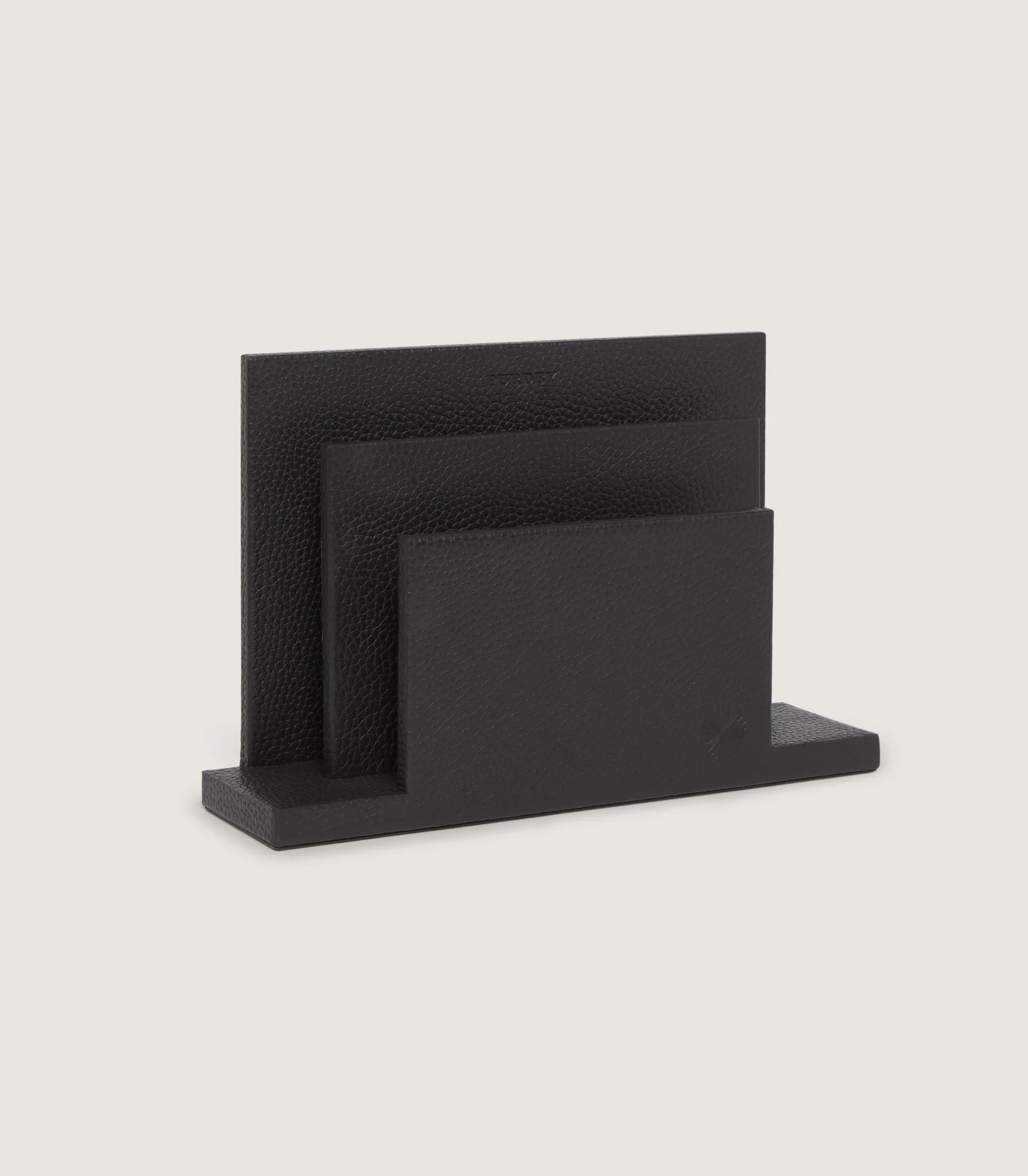 Leather Goods|Purdey Letter Tray in Dark Brown