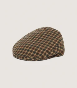 Hats & Caps|Hats & Caps|Purdey Litton Short Peak Cashmere Tweed Cap in Langshaw
