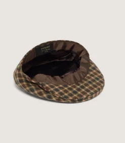 Hats & Caps|Hats & Caps|Purdey Litton Short Peak Cashmere Tweed Cap in Langshaw