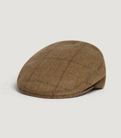 Hats & Caps|Hats & Caps|Purdey Litton Short Peak Tweed Flat Cap In Morar