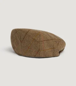 Hats & Caps|Hats & Caps|Purdey Litton Short Peak Tweed Flat Cap In Morar