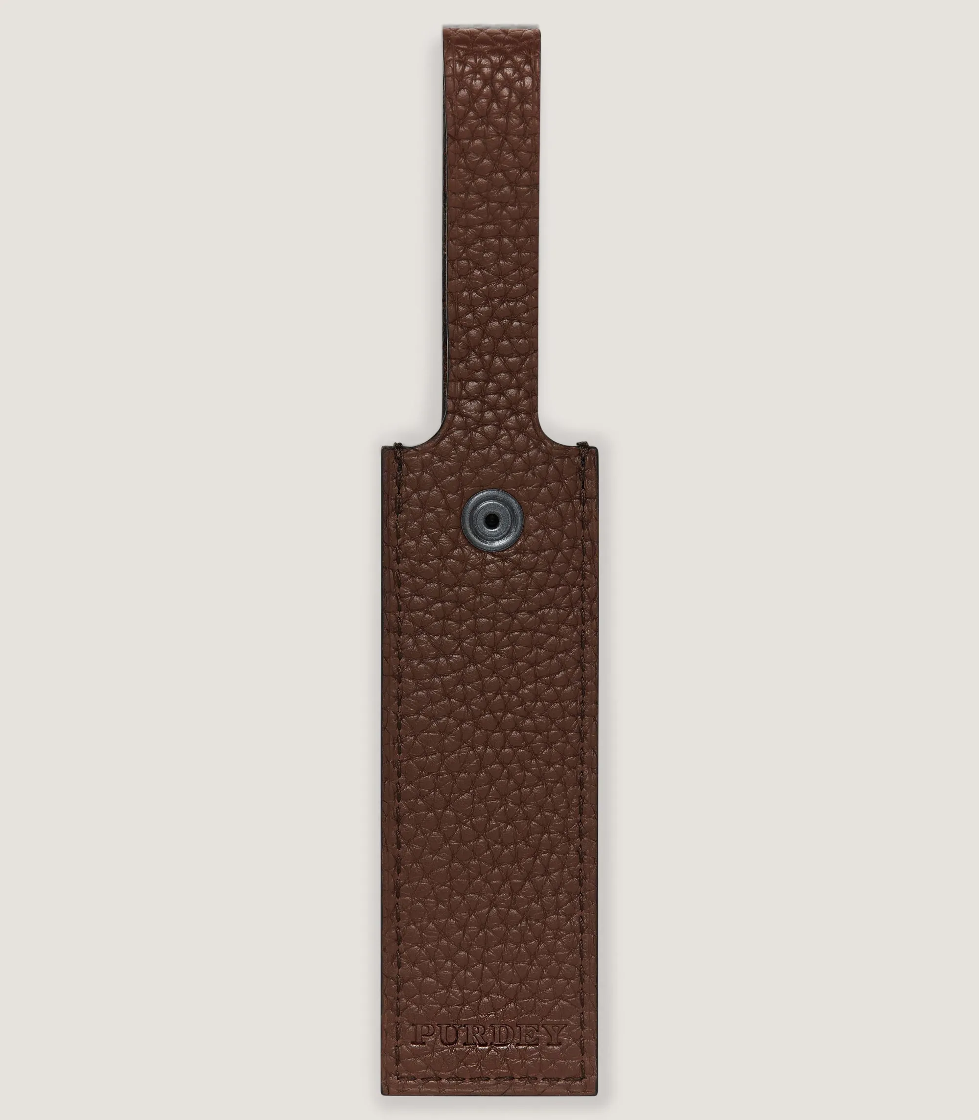 Leather Goods|Purdey Luggage Tag in Cognac