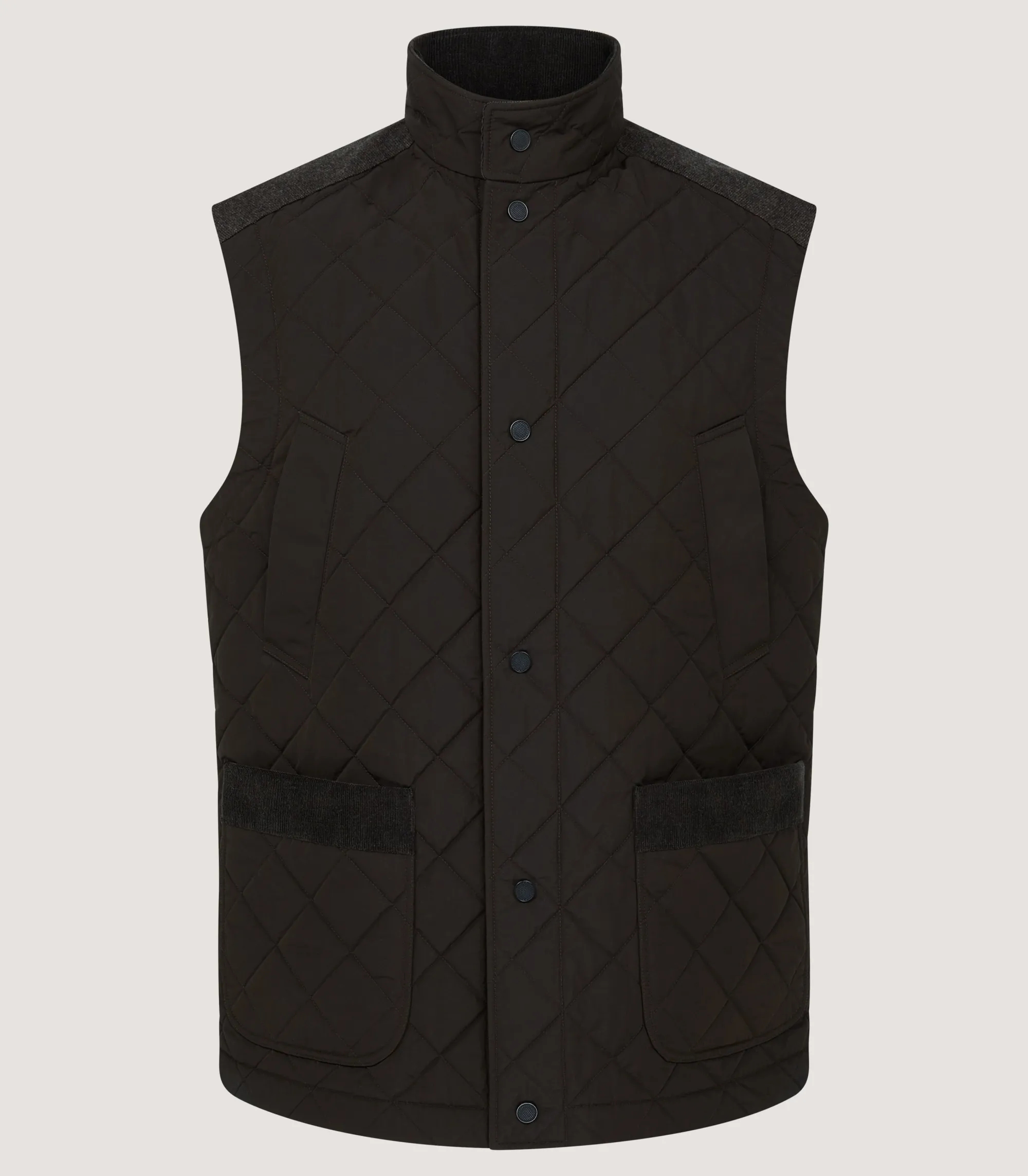 Outerwear|Sporting Vests & Gilets|Purdey Men's Cambridge Quilted Gilet in Walnut