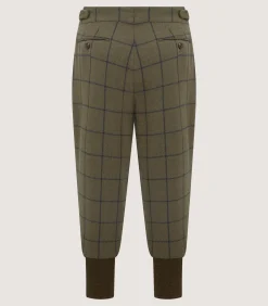 Trousers & Breeks|Purdey Men's Cashmere Tweed Two Pleat Breek with Storm Cuff in Rannoch