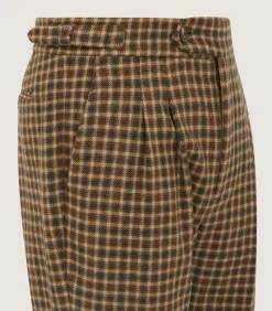 Trousers & Breeks|Purdey Men's Cashmere Tweed Two Pleat Breek with Storm Cuff in Langshaw