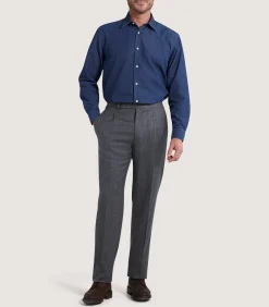 Shirts & Polos|Purdey Men's Chambray Shirt in Denim Blue