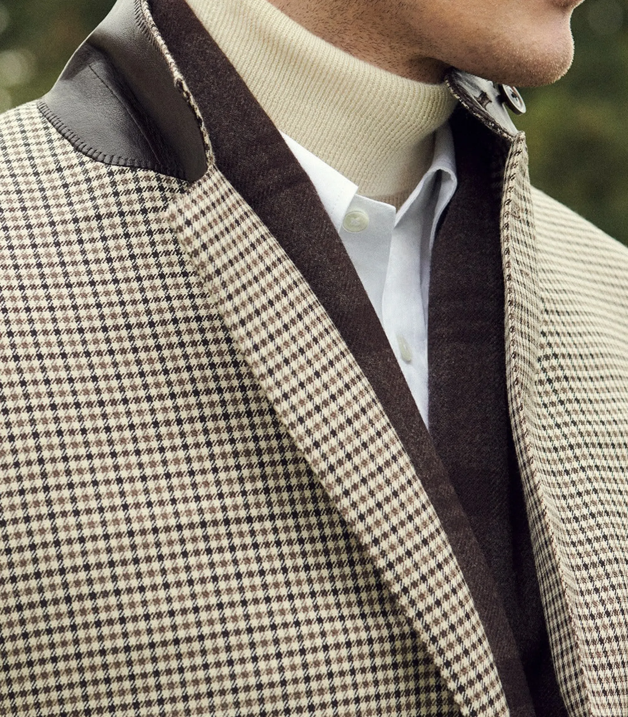 Knitwear|Purdey Men's Extra Fine Worsted Cashmere Seamless Turtleneck In Ivory