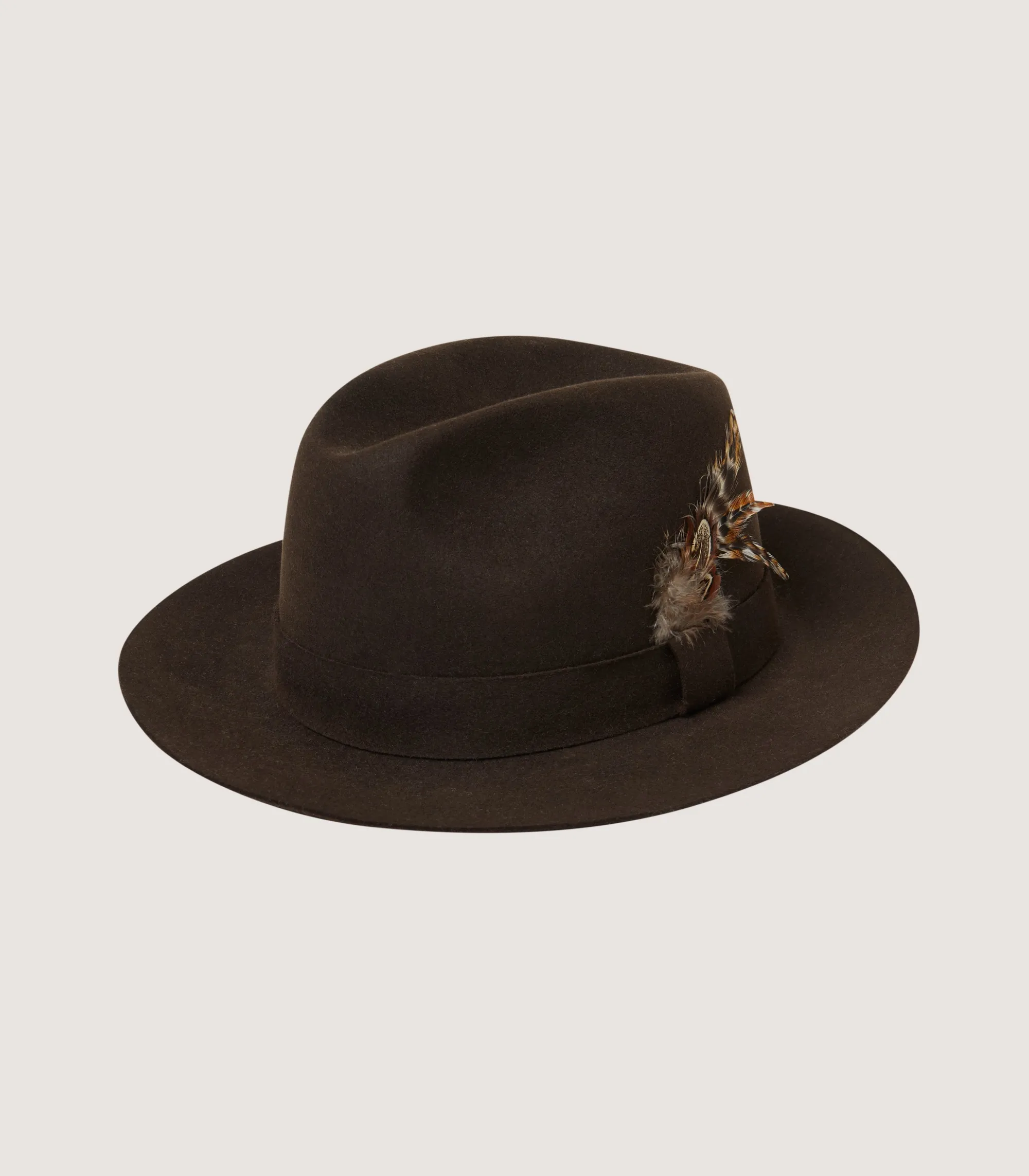 Hats & Caps|Purdey Men's Fedora With Feather