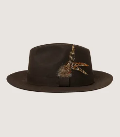 Hats & Caps|Purdey Men's Fedora With Feather