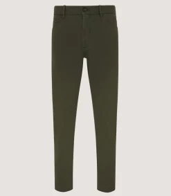 Trousers & Breeks|Purdey Men's Heavy Cotton Trousers In Winter Moss