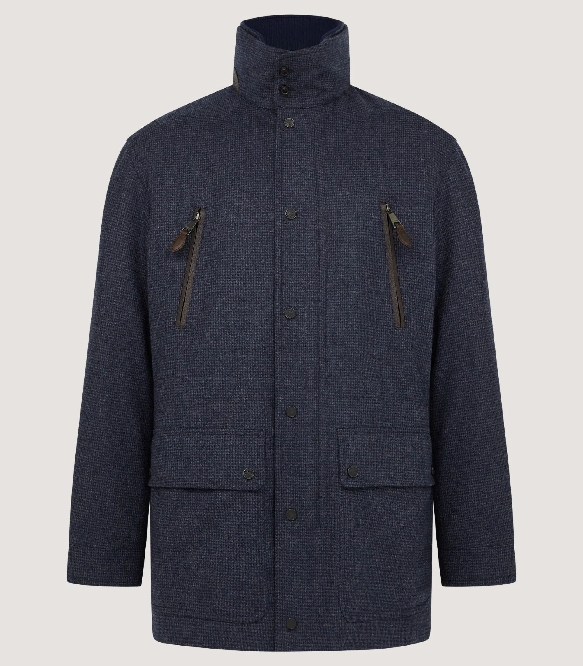 Outerwear|Purdey Men's Lancaster Range Coat in Storm