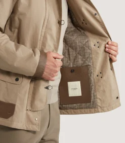 Outerwear|Purdey Men's Latch Coat In Khaki