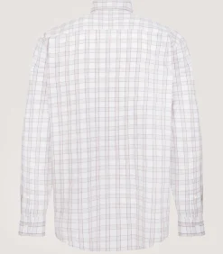 Shirts & Polos|Purdey Men's Light Cotton Check Button Down Shirt In Taupe