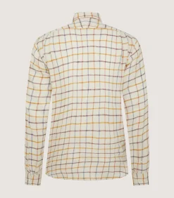 Shirts & Polos|Purdey Men's Linen Flannel Tattersall Sporting Shirt