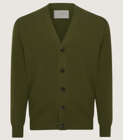Knitwear|Purdey Men's Loden Audley Cardigan