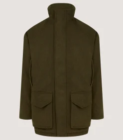 Outerwear|Field Coats|Purdey Men's Loden Raglan Field Coat in Loden
