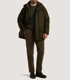 Outerwear|Field Coats|Purdey Men's Loden Raglan Field Coat in Loden