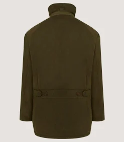 Outerwear|Field Coats|Purdey Men's Loden Raglan Field Coat in Loden