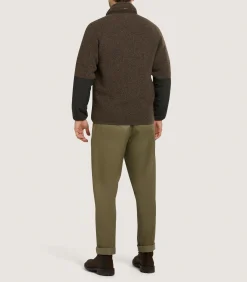 Fleece & Jackets|Outerwear|Purdey Men's Merino Lux Fleece Jacket In Walnut