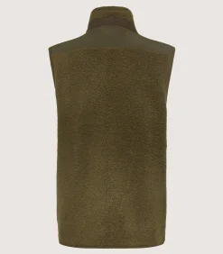 Fleece & Jackets|Sporting Vests & Gilets|Purdey Men's Merino Fleece Gilet In Lichen