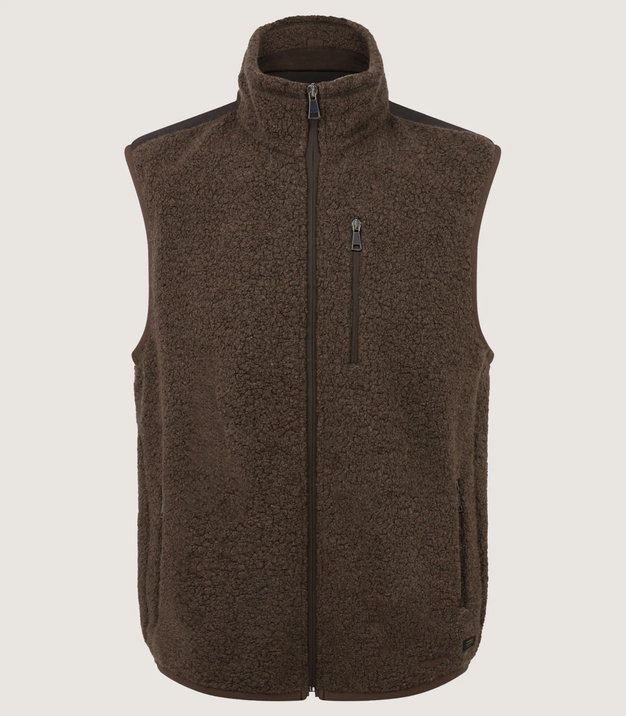 Fleece & Jackets|Sporting Vests & Gilets|Purdey Men's Merino Fleece Gilet In Walnut