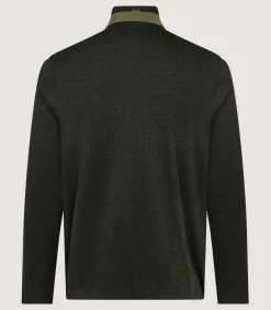 Fleece & Jackets|Purdey Men's Merino Tech Jersey Jacket in Loden