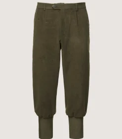 Trousers & Breeks|Purdey Men's Moleskin Breeks - Storm Cuff In Lovat Green