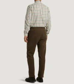Trousers & Breeks|Purdey Men's Moleskin Flat Front Sporting Trouser