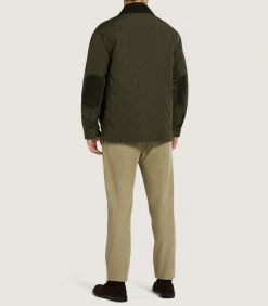 Outerwear|Purdey Men's Padded Jacket In Dark Olive