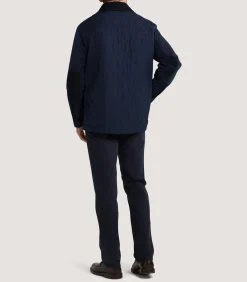 Outerwear|Purdey Men's Padded Jacket In Navy