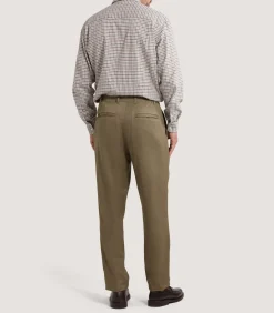 Trousers & Breeks|Purdey Men's Performance Twill Chino in Flax