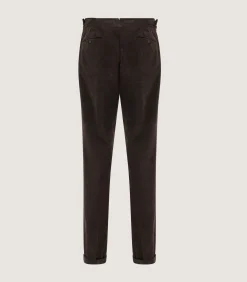 Trousers & Breeks|Purdey Men's Side Buckle Trouser In Ebony