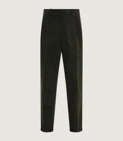Trousers & Breeks|Purdey Men's Side Buckle Trouser In Loden