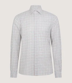 Shirts & Polos|Purdey Men's Summer Sporting Half Tattersall Double Cuff Shirt
