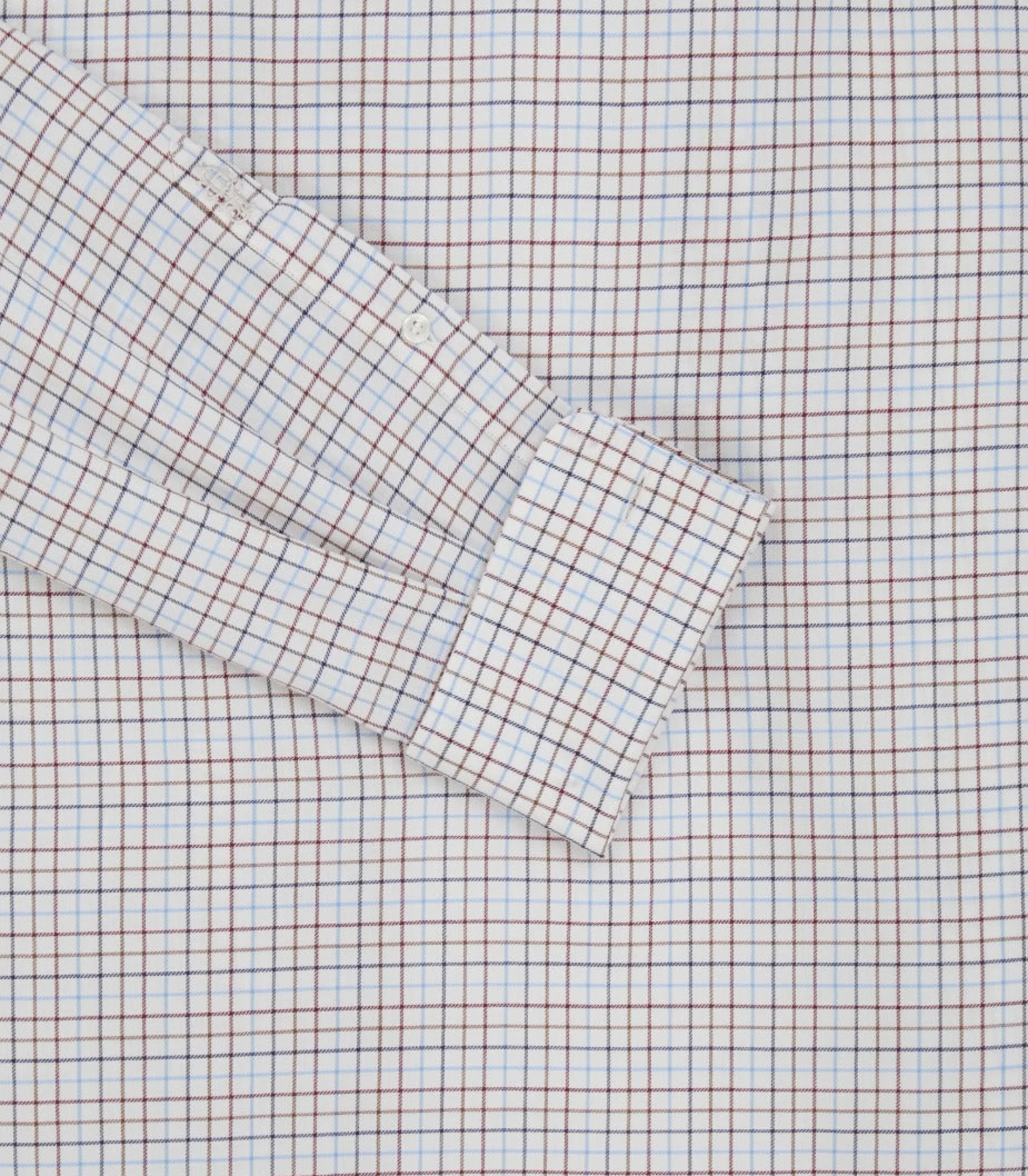 Shirts & Polos|Purdey Men's Summer Sporting Half Tattersall Double Cuff Shirt