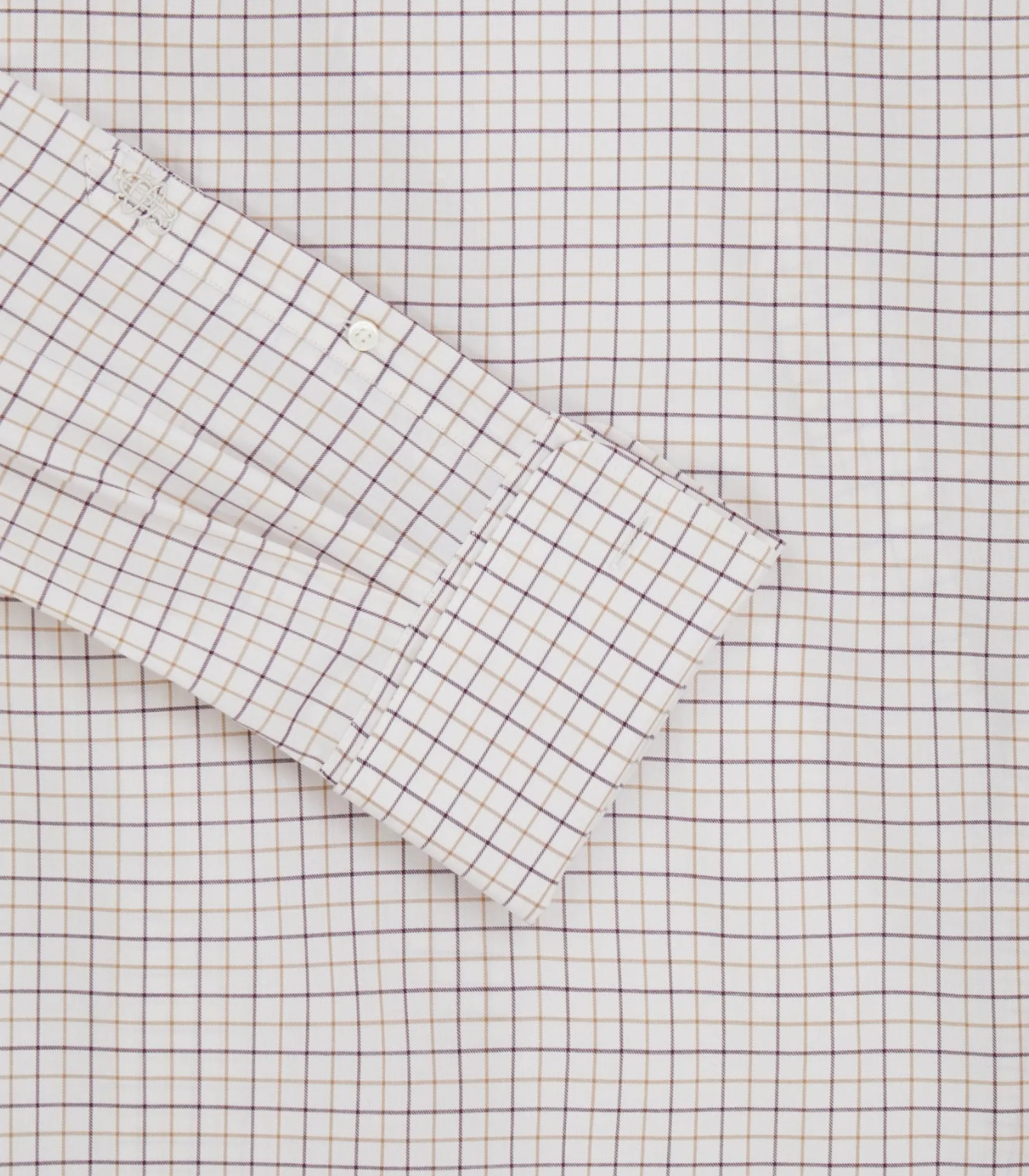 Shirts & Polos|Purdey Men's Summer Sporting Tattersall Double Cuff Shirt