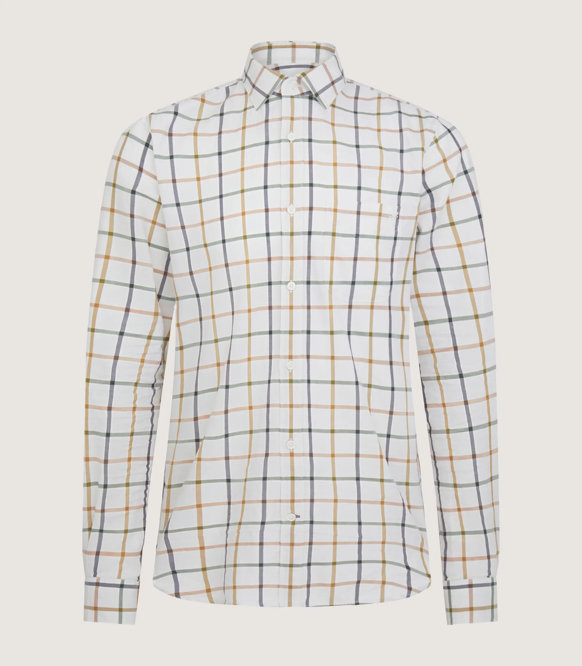 Shirts & Polos|Purdey Men's Summer Sporting Windowpane Pocket Shirt In Green