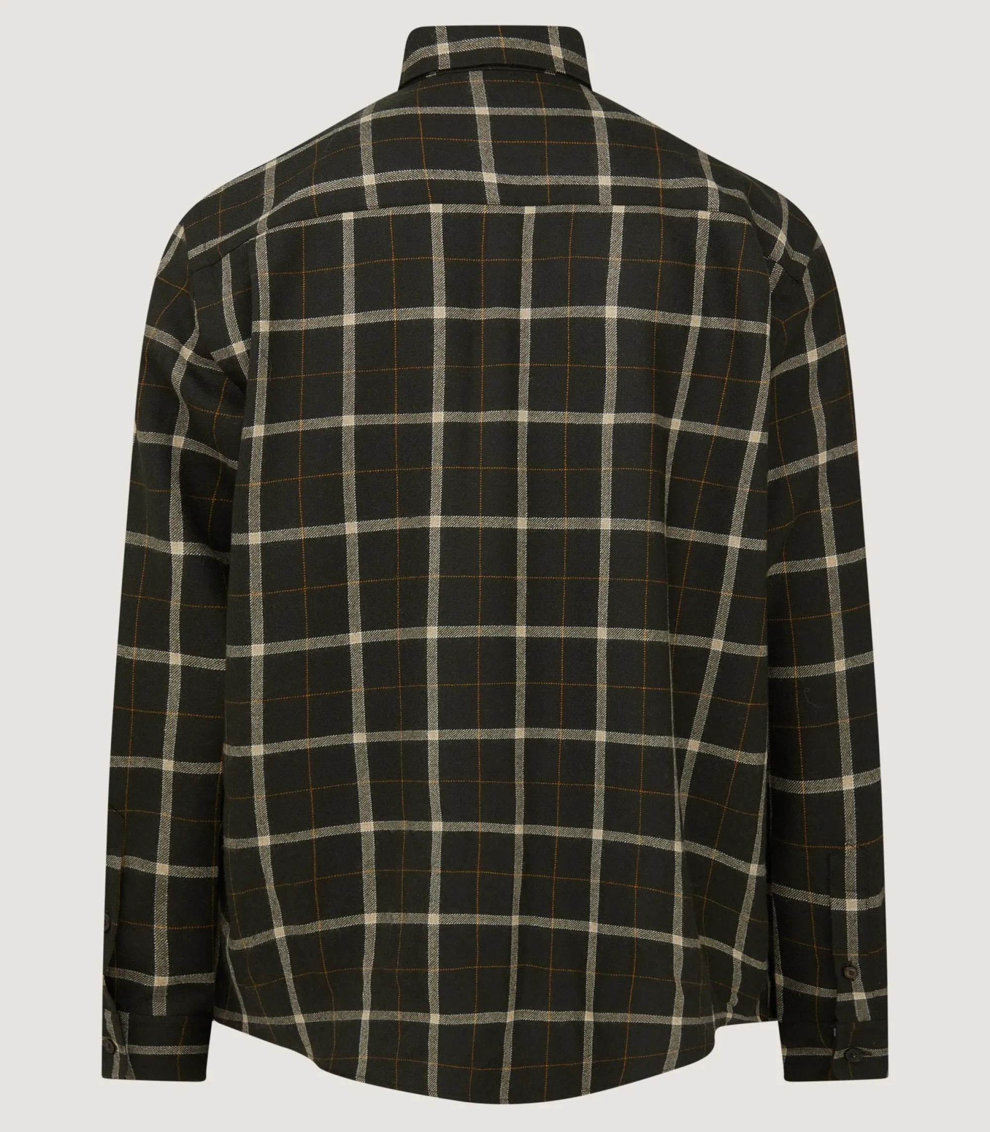 Shirts & Polos|Purdey Men's Tartan Flannel Shirt in Dark Olive